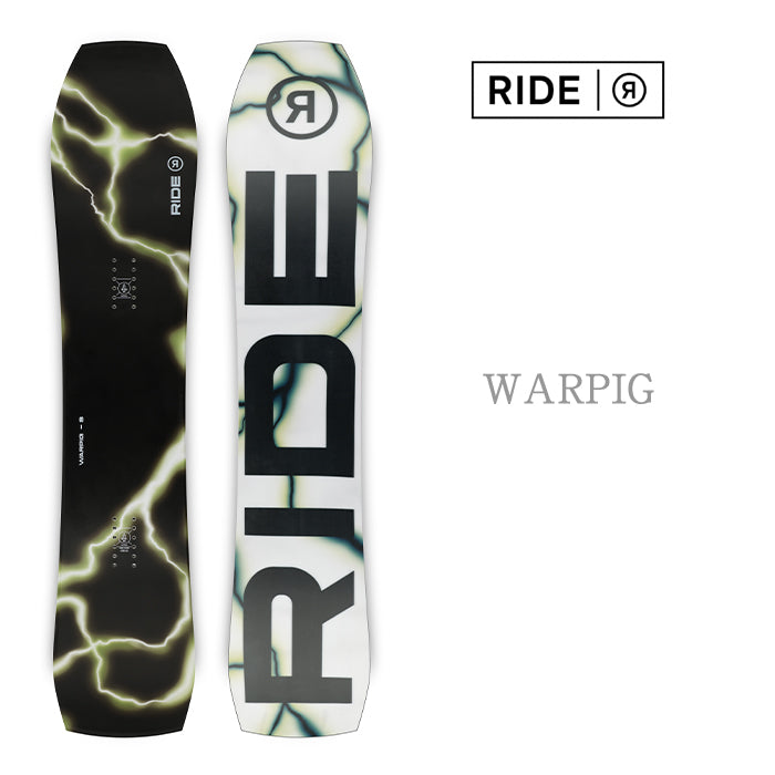 RIDE SNOWBOARDS 24-25 WARPIG 早期予約 ライド ワーピグ オールマウンテン フリースタイル フラットロッカー カービング 地形 パウダー バックカントリー パーク スノーボード メンズ レディース ユニセックス