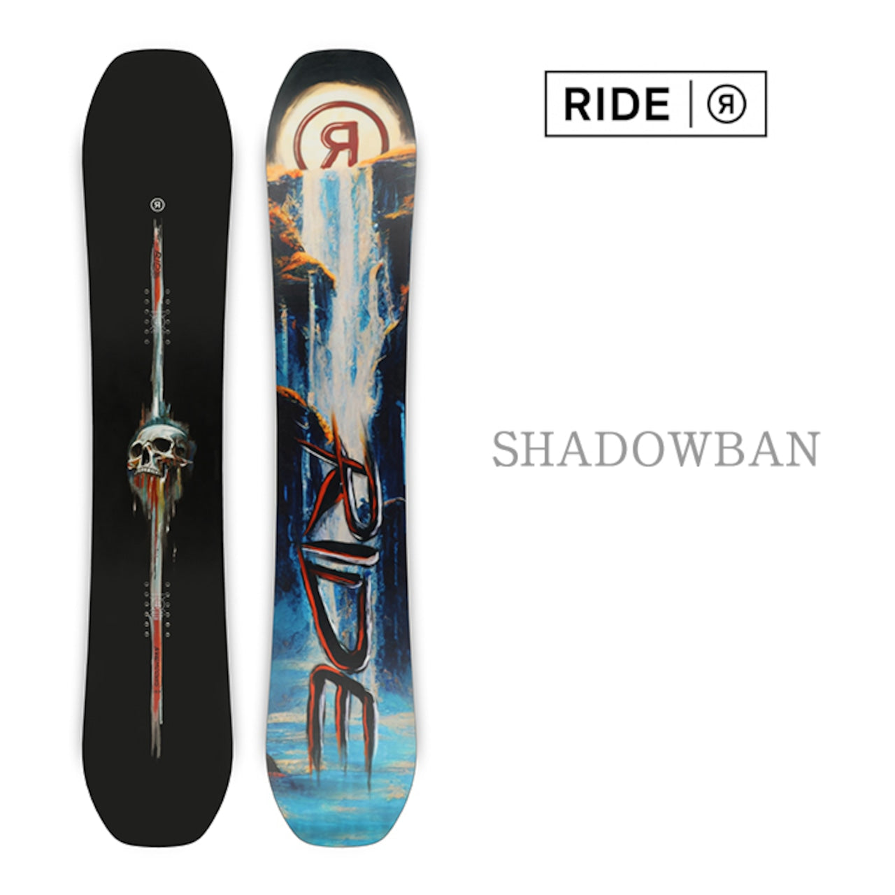 RIDE SNOWBOARDS 24-25 SHADOWBAN  ライド シャドウバン オールマウンテン フリースタイル ハイブリッドキャンバー カービング 地形 パウダー バックカントリー パーク スノーボード メンズ