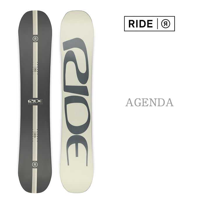 RIDE SNOWBOARDS 24-25 AGENDA 早期予約 ライド アジェンダ オールマウンテン フリースタイル ハイブリッドキャンバー カービング 地形 パウダー バックカントリー パーク スノーボード メンズ レディース ユニセックス