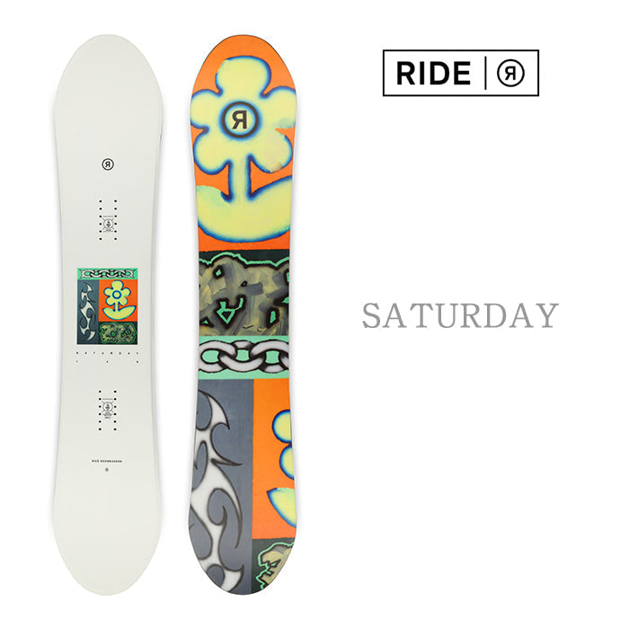 RIDE SNOWBOARDS 24-25 SATURDAY 早期予約 ライド サタデー オールマウンテン フリースタイル ハイブリッドキャンバー カービング 地形 パウダー バックカントリー パーク スノーボード レディース ユニセックス