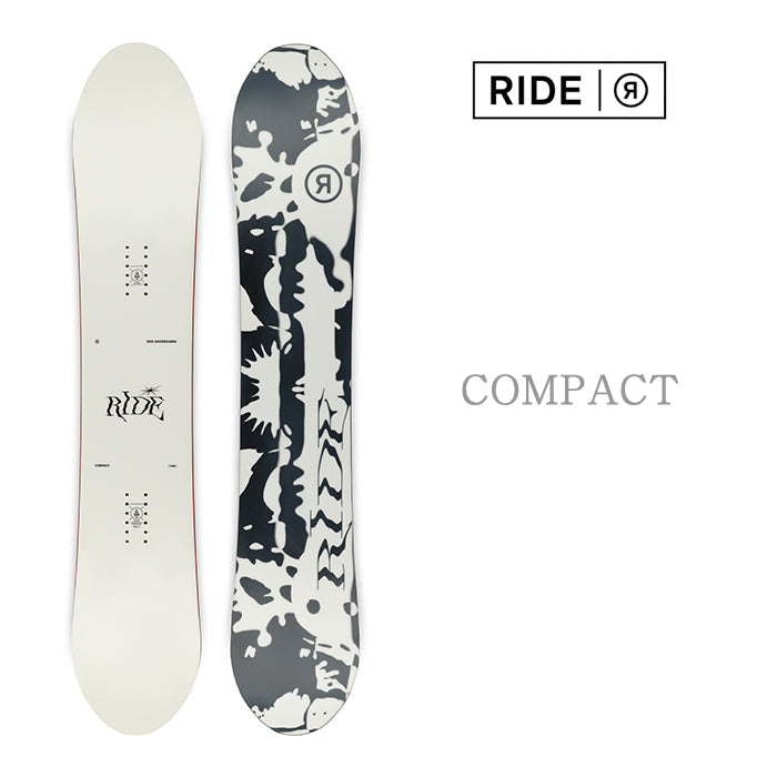 RIDE SNOWBOARDS 24-25 COMPACT 早期予約 ライド コンパクト オールマウンテン フリースタイル フラットロッカー カービング 地形 パウダー バックカントリー パーク スノーボード レディース ユニセックス