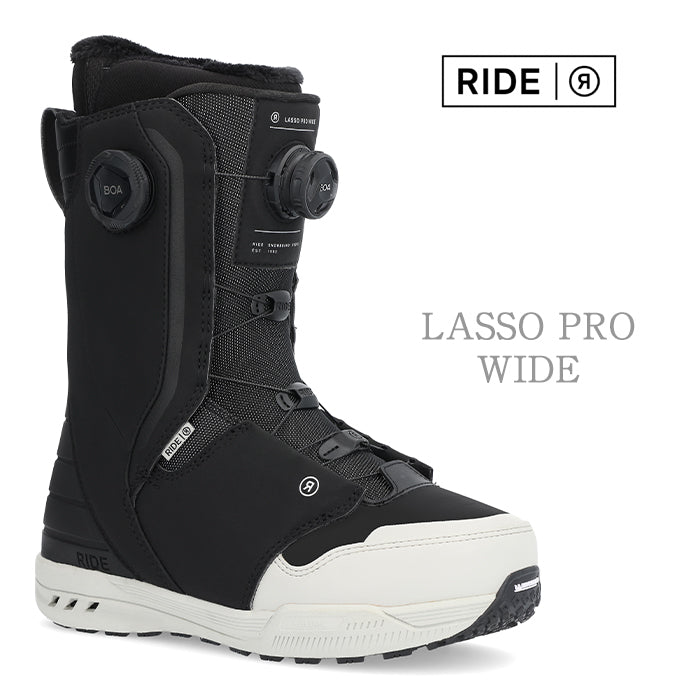 RIDE SNOWBOARD 24-25 LASSO PRO WIDE 早期予約 ライド ラッソプロ ワイドフィット ブーツ オールマウンテン フリースタイル BOAシステム ダブルボア ハイブリッド カービング パウダー バックカントリー グラトリ ラントリ スノーボード メンズ