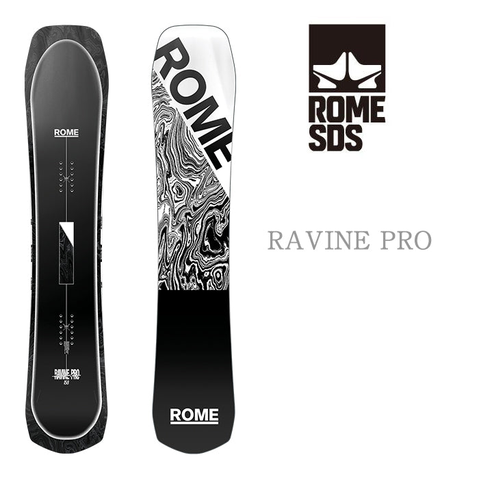 Rome Snowboards Ravine Pro 24-25  ローム ラヴィーンプロ オールマウンテン オールラウンド ディレクショナルキャンバー パウダー 地形 カービング スノーボード メンズ