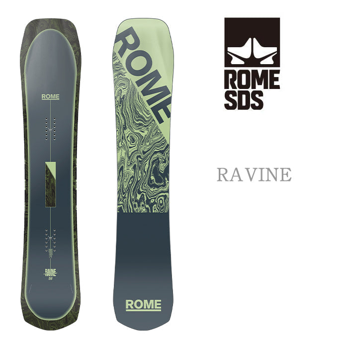 Rome Snowboards Ravine 早期予約 24-25 ローム ラヴィーン オールマウンテン オールラウンド ディレクショナルキャンバー パウダー 地形 カービング スノーボード メンズ