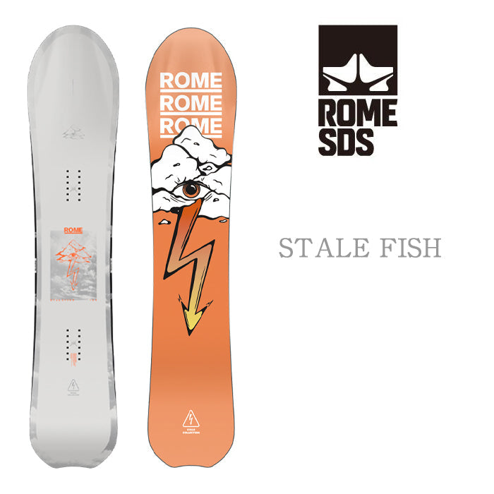 Rome Snowboards Stale fish 24-25 早期予約 ローム ステイルフィッシュ オールマウンテン オールラウンド フリースタイル ディレクショナルキャンバー パウダー 地形 カービング スノーボード メンズ