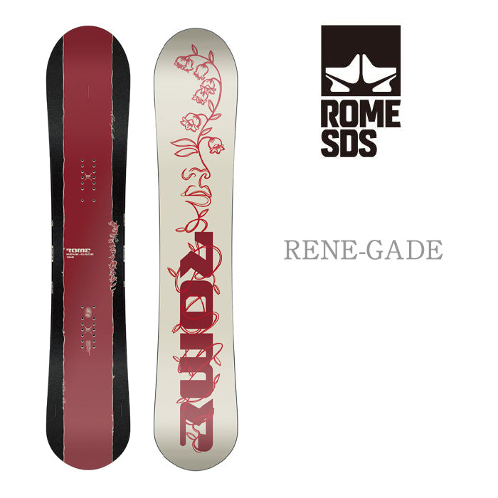 Rome Snowboards Rene-Gade 24-25 早期予約 ローム レネゲード オールマウンテン オールラウンド フリースタイル キャンバー カービング 地形 パーク パウダー スノーボード メンズ