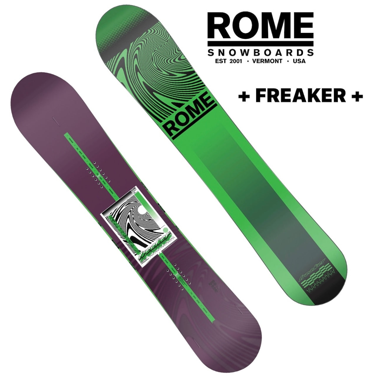 Rome Snowboards Freaker 24-25  ローム フリーカー オールラウンド フリースタイル オールマウンテン ハイブリッドキャンバー カービング 地形 パーク パウダー スノーボード メンズ