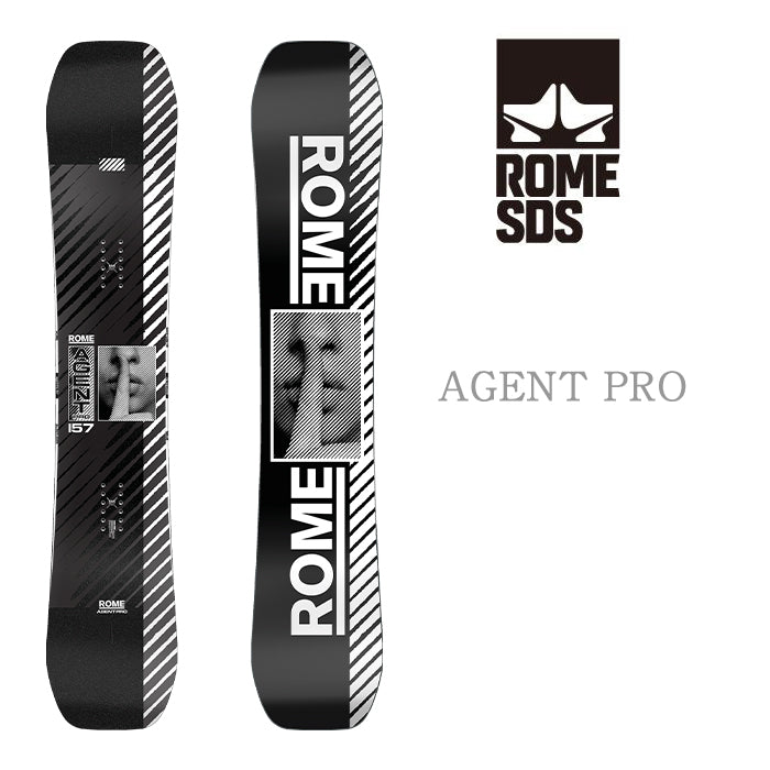 Rome Snowboards Agent Pro 24-25 早期予約 ローム エージェントプロ フリースタイル オールラウンド ハイブリッドキャンバー パーク 地形 カービング ナックルハック スノーボード メンズ