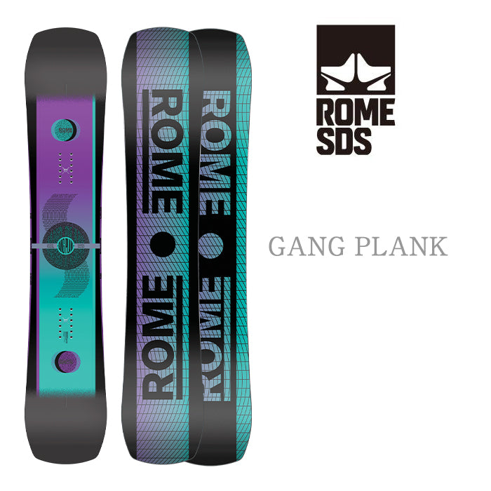 Rome Snowboards Gang Plank 24-25  ローム ギャングプランク フリースタイル オールラウンド フラットロッカー パーク 地形 カービング ナックルハック グラトリ スノーボード メンズ