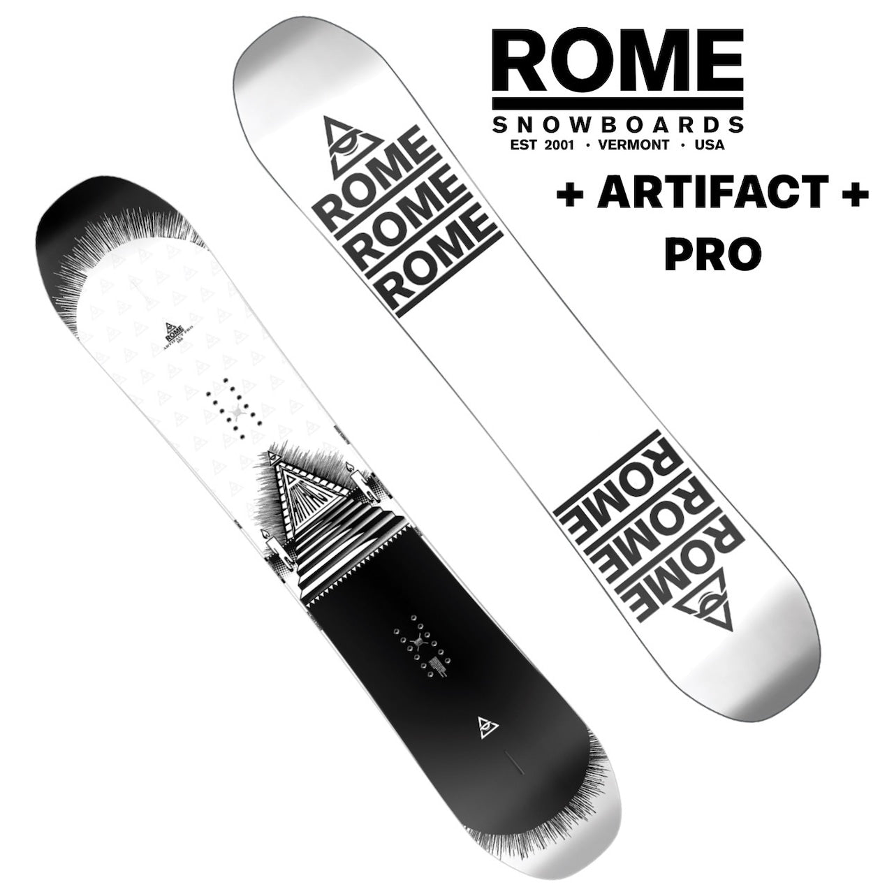 Rome Snowboards Artifact Pro 24-25  ローム アーティファクトプロ フリースタイル オールラウンド キャンバー パーク 地形 カービング ナックルハック ラントリ グラトリ スノーボード メンズ