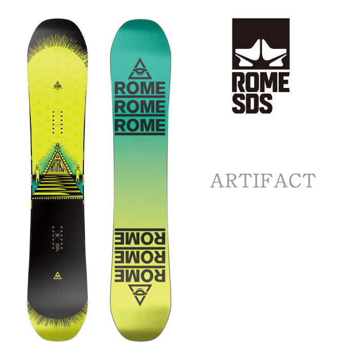 Rome Snowboards Artifact 24-25 早期予約 ローム アーティファクト フリースタイル オールラウンド キャンバー パーク 地形 カービング ナックルハック ラントリ グラトリ スノーボード メンズ