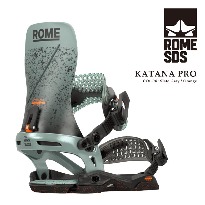 Rome Snowboards Katana Pro 24-25  ローム カタナプロ オールマウンテン オールラウンド フリースタイル パウダー バックカントリー 地形 カービング パーク バインディング スノーボード