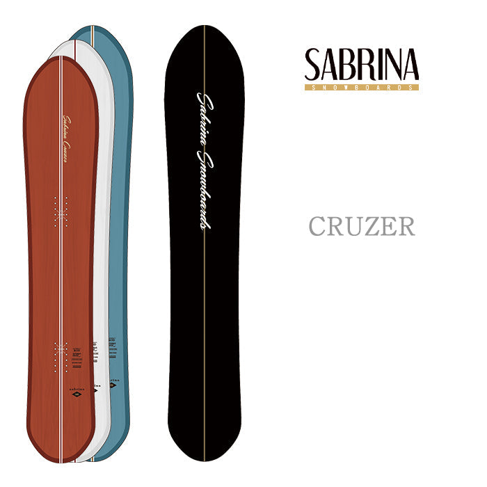 Sabrina Snowboards CRUZER 24-25  サブリナ クルーザー オールマウンテン ハイブリッドキャンバー カービング 地形 パウダー バックカントリー パーク スノーボード レディース