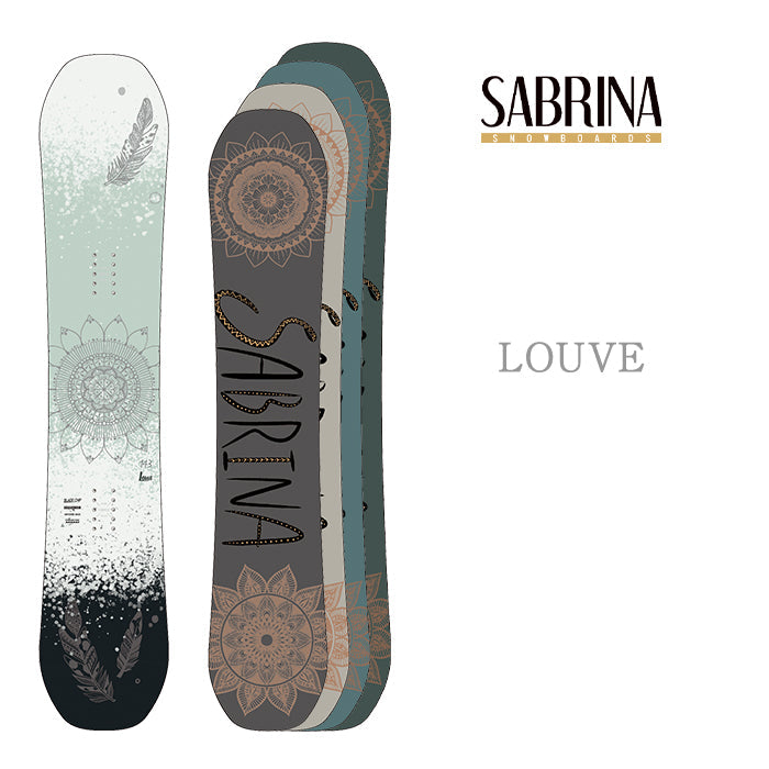 Sabrina Snowboards LOUVE 24-25 早期予約 サブリナ ルーヴ オールマウンテン フリースタイル ハイブリッドキャンバー カービング 地形 グラトリ ラントリ パーク スノーボード レディース