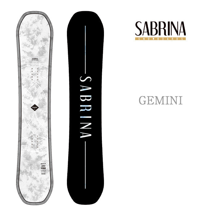 Sabrina Snowboards GEMINI 24-25  サブリナ ジェミニ オールマウンテン フリースタイル ハイブリッドキャンバー カービング 地形 グラトリ ラントリ パーク スノーボード レディース