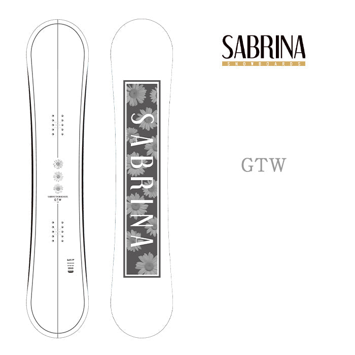 Sabrina Snowboards GTW 24-25 早期予約 サブリナ ジーティーダブル オールマウンテン フリースタイル ダブルキャンバー カービング 地形 グラトリ ラントリ パーク スノーボード レディース