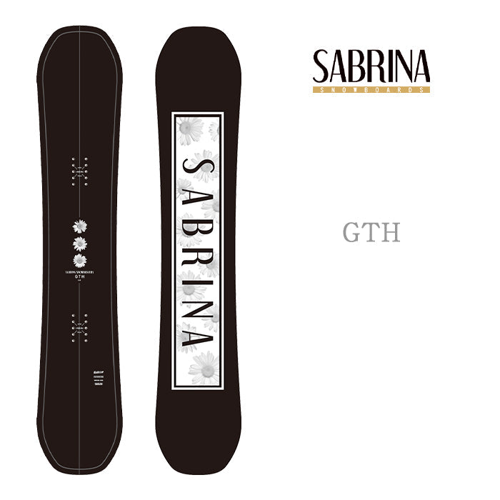 Sabrina Snowboards GTH 24-25  サブリナ ジーティーエイチ オールマウンテン フリースタイル ハイブリッドキャンバー カービング 地形 グラトリ ラントリ パーク スノーボード レディース