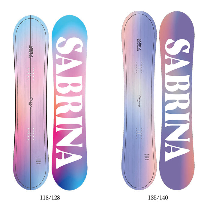 Sabrina Snowboards CHERRY 24-25  サブリナ チェリー オールマウンテン フリースタイル ハイブリッドキャンバー カービング 地形 グラトリ ラントリ パーク スノーボード レディース