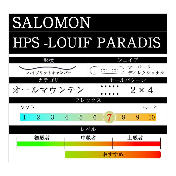 Salomon HPS - LOUIF PARADIS 24-25 サロモン ルイーフパラディス 限定生産 オールマウンテン カービング パ