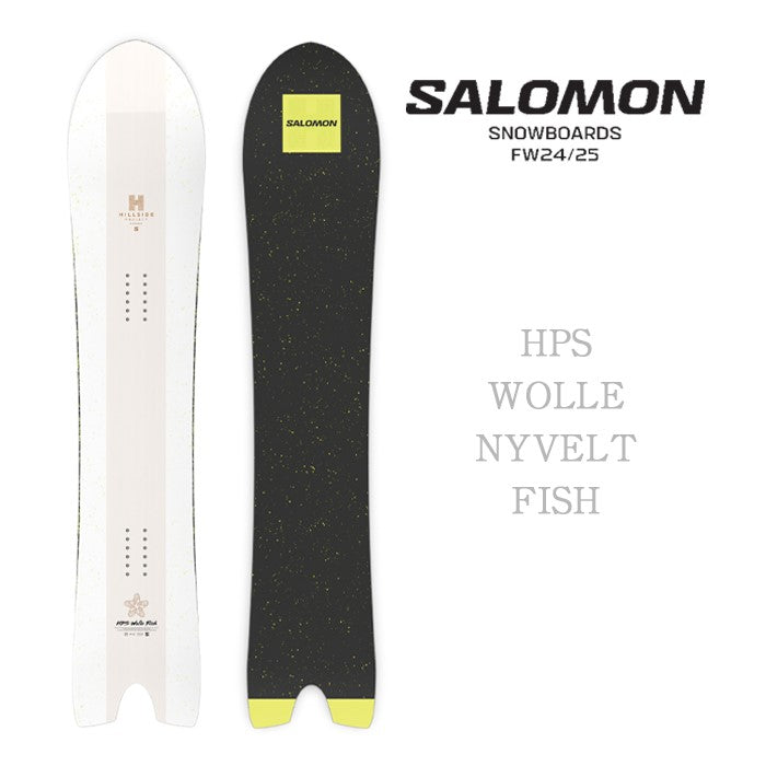 Salomon HPS - WOLLE NYVELT FISH 24-25 サロモン ヴォレニベルト 限定生産 オールマウンテン カービング パウダー バックカントリー ハイブリッドキャンバー フリースタイル  グラトリ ラントリ スノーボード メンズ レディース