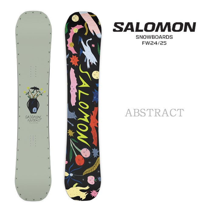 早期予約受付中 Salomon ABSTRACT 24-25 サロモン アブストラクト フリースタイル パーク グラトリ ラントリ カービング パウダー バックカントリー ハイブリッドキャンバー スノーボード メンズ レディース