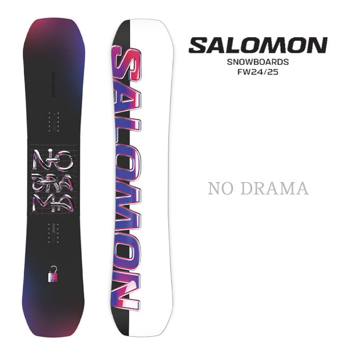 Salomon NO DRAMA 24-25 サロモン ノードラマ フリースタイル パーク グラトリ ラントリ カービング パウダー バックカントリー ハイブリッドキャンバー スノーボード レディース メンズ