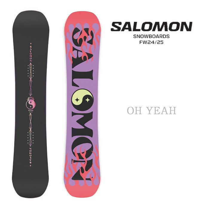 早期予約受付中 Salomon OH YEAH 24-25 サロモン オーイェー フリースタイル パーク グラトリ ラントリ カービング パウダー バックカントリー ハイブリッドキャンバー スノーボード レディース メンズ