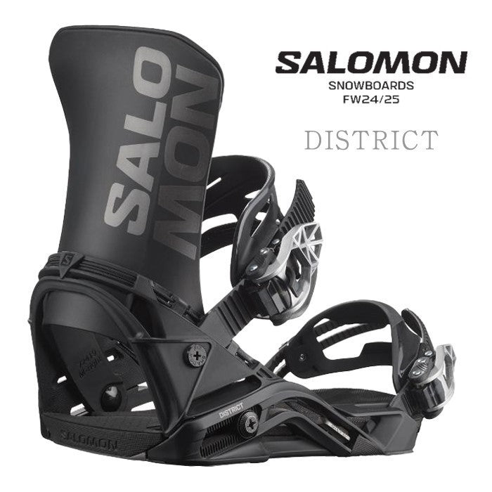 Salomon DISTRICT 24-25 snowboard スノーボード サロモン バインディング ディストリクト オールマウンテン フリースタイル カービング グラトリ パウダー ビンディング メンズ ユニセックス