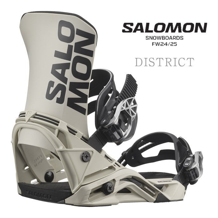 早期予約受付中 Salomon DISTRICT 24-25 snowboard スノーボード サロモン バインディング ディストリクト オールマウンテン フリースタイル カービング グラトリ パウダー ビンディング メンズ ユニセックス