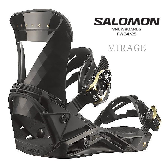 早期予約受付中 SALOMON MIRAGE 24-25 スノーボード バインディング ビンディング サロモン ミラージュ グラトリ ラントリ 地形 パーク カービング パウダー バックカントリー レディース メンズ