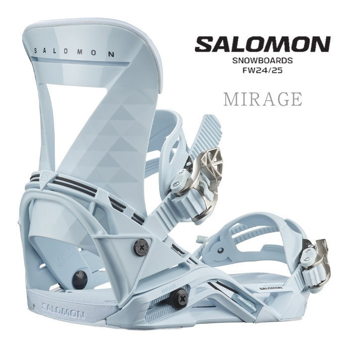 早期予約受付中 Salomon MIRAGE 24-25 snowboard スノーボード サロモン バインディング ディストリクト オールマウンテン フリースタイル カービング グラトリ パウダー ビンディング レディース ユニセックス