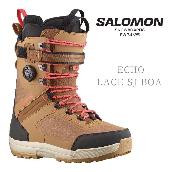 早期予約受付中 Salomon ECHO LACE SJ BOA 24-25 snowboard スノーボード サロモン ブーツ エコーレース ボアシステム オールマウンテン フリースタイル カービング グラトリ パウダー メンズ