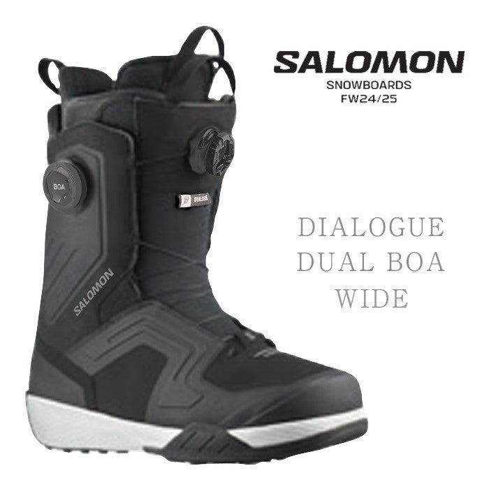 早期予約受付中 Salomon DIALOGUE DUAL BOA WIDE 24-25 snowboard スノーボード サロモン ブーツ ダイアログデュアルボア ワイドフィット ボアシステム オールマウンテン フリースタイル カービング グラトリ パウダー メンズ