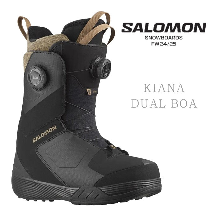 Salomon KIANA DUAL BOA 24-25 snowboard スノーボード サロモン ブーツ キアナデュアルボア ボアシステム オールマウンテン フリースタイル カービング グラトリ パウダー レディース