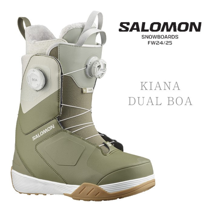 早期予約受付中 Salomon KIANA DUAL BOA 24-25 snowboard スノーボード サロモン ブーツ キアナデュアルボア ボアシステム オールマウンテン フリースタイル カービング グラトリ パウダー レディース