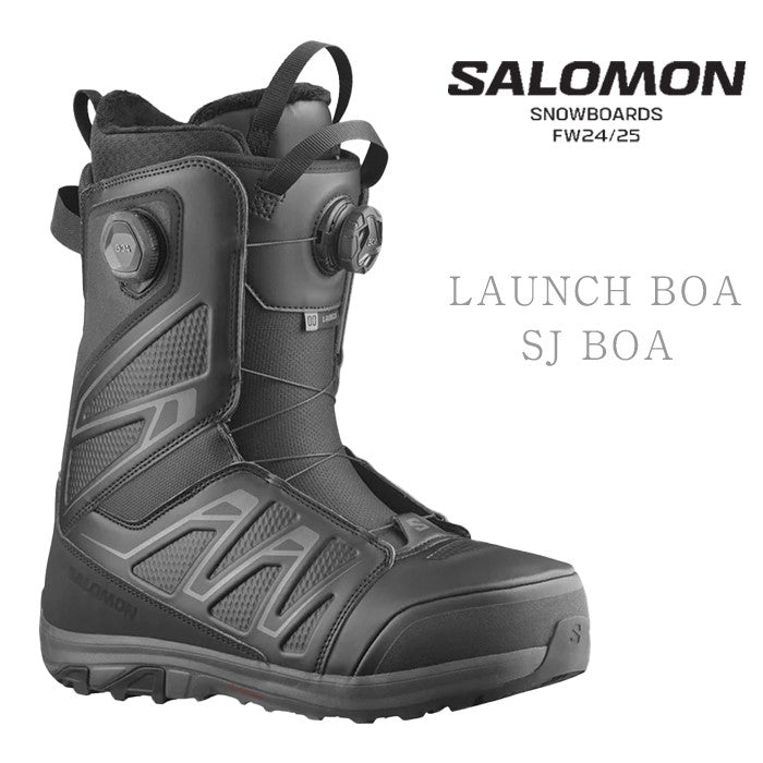 早期予約受付中 Salomon LAUNCH BOA SJ BOA 24-25 snowboard スノーボード サロモン ブーツ ラウンチボア ボアシステム オールマウンテン フリースタイル カービング グラトリ パウダー メンズ