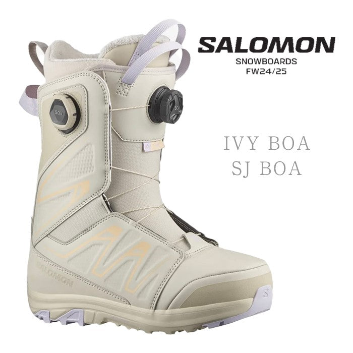 早期予約受付中 Salomon IVY BOA SJ BOA 24-25 snowboard スノーボード サロモン ブーツ アイビーボア ボアシステム オールマウンテン フリースタイル カービング グラトリ パウダー レディース