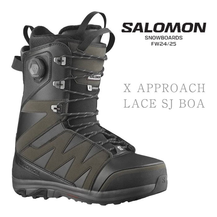 Salomon X APPROACH LACE SJ BOA 24-25 snowboard スノーボード サロモン ブーツ エックスアプローチ ボアシステム オールマウンテン フリースタイル カービング グラトリ パウダー メンズ