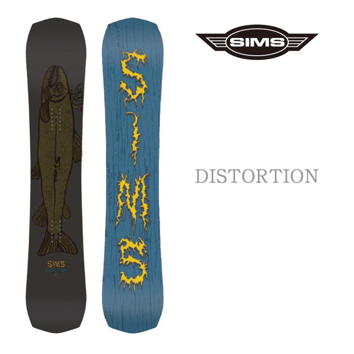 SIMS 24-25 Distortion 早期予約 シムス ディストーション フリースタイル ハイブリッドキャンバー カービング 地形 パーク グラトリ ラントリ スノーボード