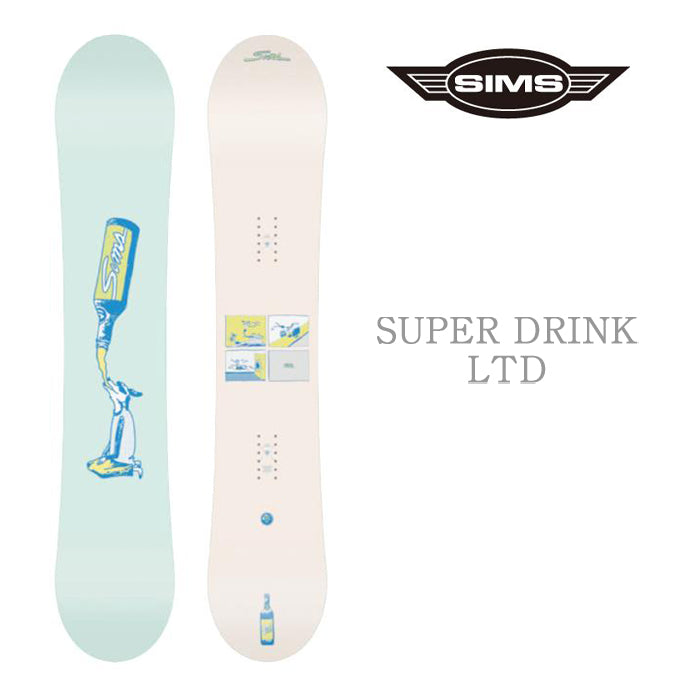 SIMS 24-25 Super Drink 〜Japan Limited〜 早期予約 シムス スーパードリンク フリースタイル ハイブリッドキャンバー カービング 地形 ラントリ パーク ツリーラン スノーボード