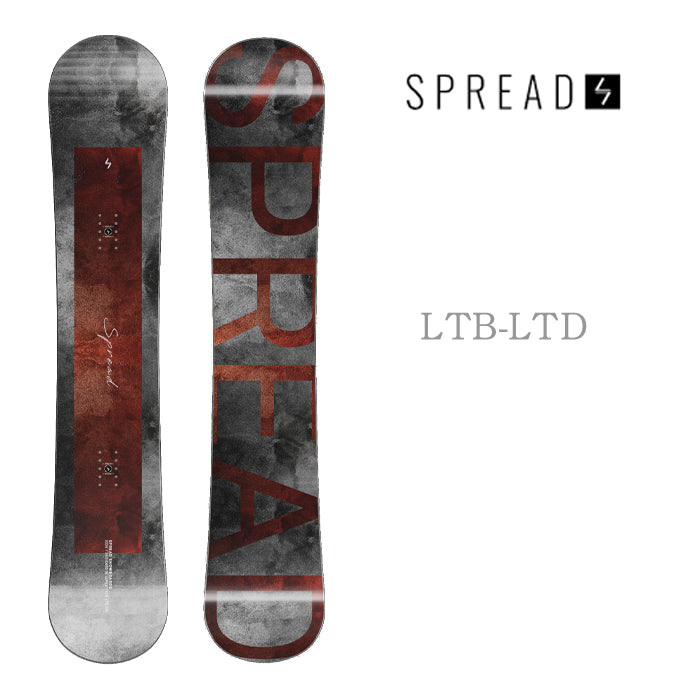 SPREAD LTB-LTD 24-25 スプレッド 国内工場生産 アクトギア製 尾川慎二 菅谷佑之介 堀内礼 グラトリ ラントリ 弾き系 乗り系 カービング ハイブリッドキャンバー フリースタイル スノーボード エルティービーリミテッド メンズ レディース ユニセックス