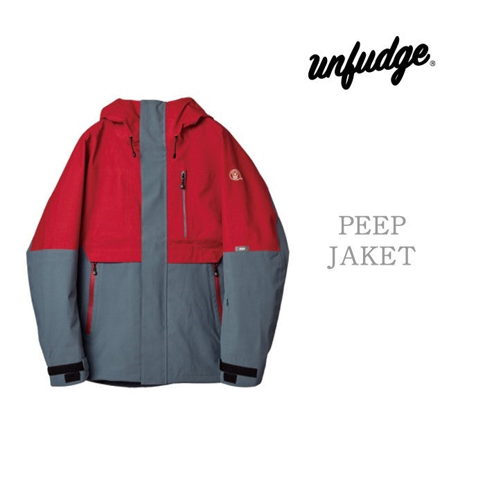 早期予約受付中 unfudge snow wear PEEP JACKET 24-25 スノーボード ウェア アンファッジ カービング グラトリ ラントリ バックカントリー パウダー メンズ レディース ユニセックス