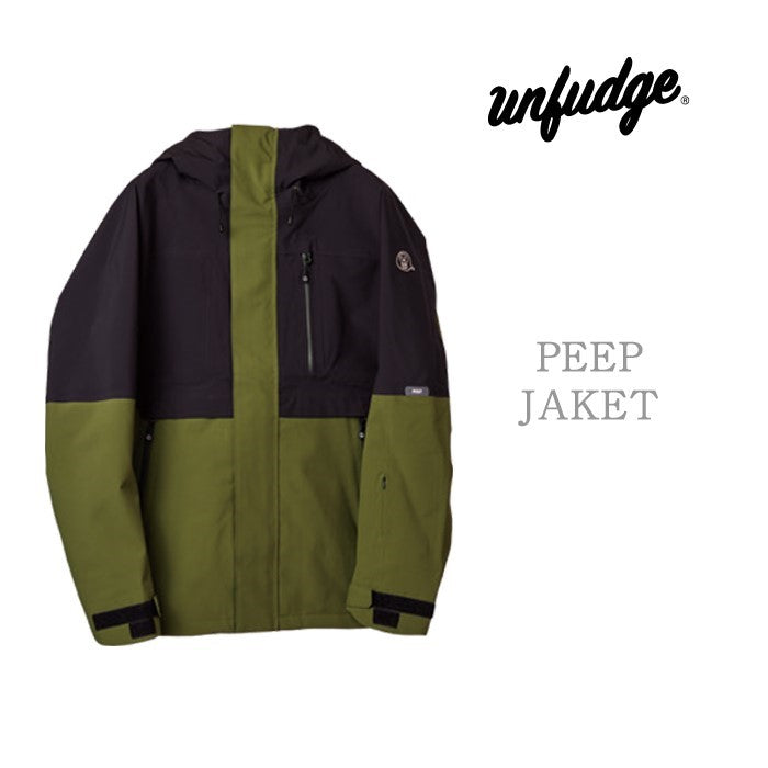 早期予約受付中 unfudge snow wear PEEP JACKET 24-25 スノーボード ウェア アンファッジ カービング グラトリ ラントリ バックカントリー パウダー メンズ レディース ユニセックス