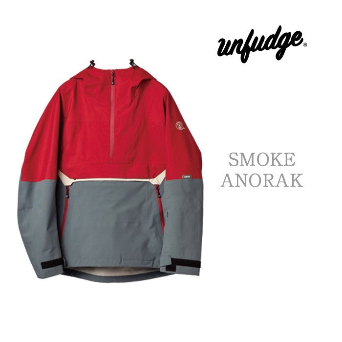 早期予約受付中 unfudge snow wear SMOKE ANORAK 24-25 スノーボード ウェア アンファッジ カービング グラトリ ラントリ バックカントリー パウダー メンズ レディース ユニセックス