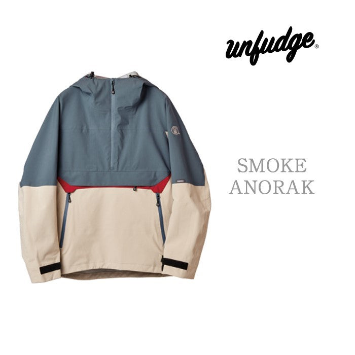 unfudge snow wear SMOKE ANORAK 24-25 スノーボード ウェア アンファッジ カービング グラトリ ラントリ バックカントリー パウダー メンズ レディース ユニセックス