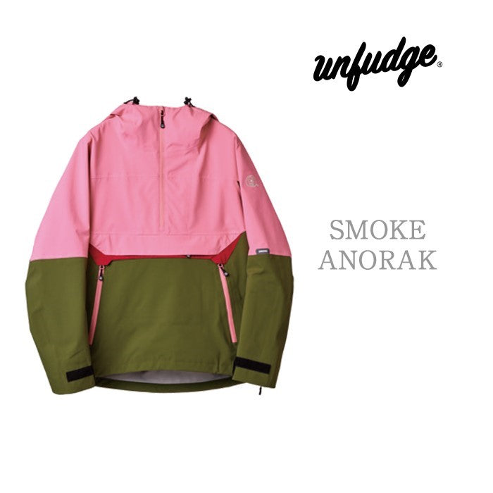 早期予約受付中 unfudge snow wear SMOKE ANORAK 24-25 スノーボード ウェア アンファッジ カービング グラトリ ラントリ バックカントリー パウダー メンズ レディース ユニセックス