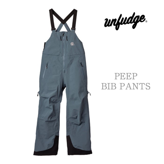 早期予約受付中 unfudge snow wear PEEP BIB PANTS 24-25 スノーボード ウェア アンファッジ カービング グラトリ ラントリ バックカントリー パウダー メンズ レディース ユニセックス