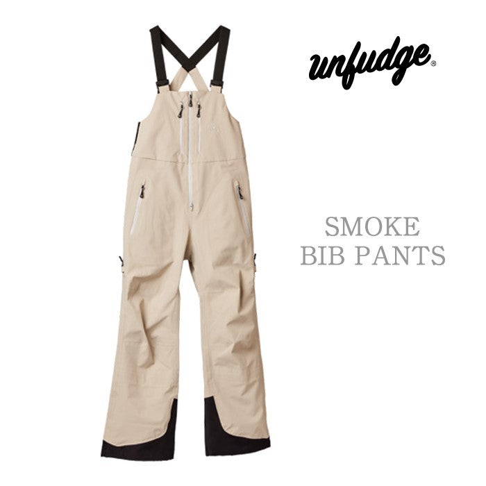 早期予約受付中 unfudge snow wear SMOKE BIB PANTS 24-25 スノーボード ウェア アンファッジ カービング グラトリ ラントリ バックカントリー パウダー メンズ レディース ユニセックス