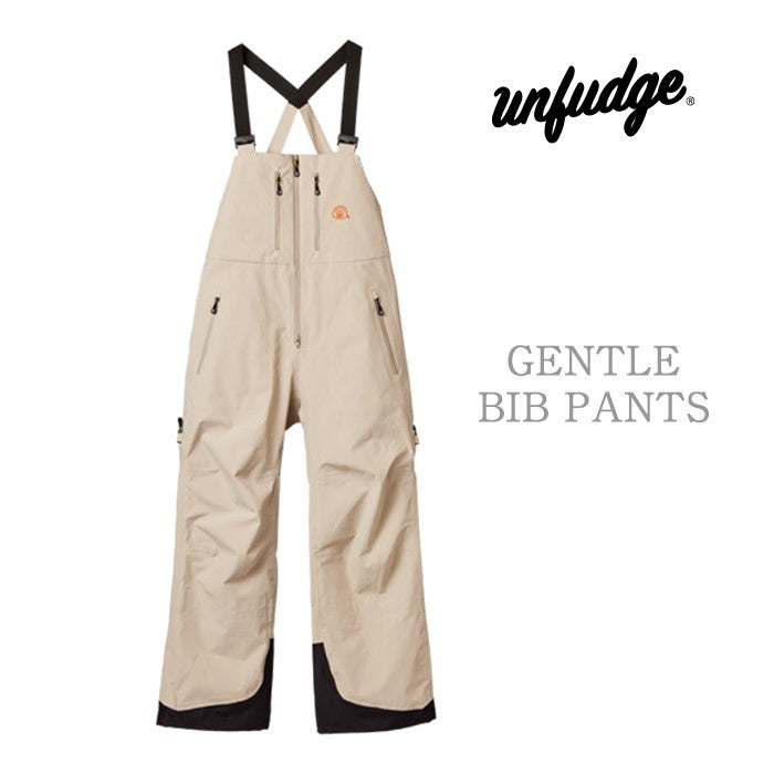 早期予約受付中 unfudge snow wear GENTLE BIB PANTS 24-25 スノーボード ウェア アンファッジ カービング グラトリ ラントリ バックカントリー パウダー メンズ レディース ユニセックス