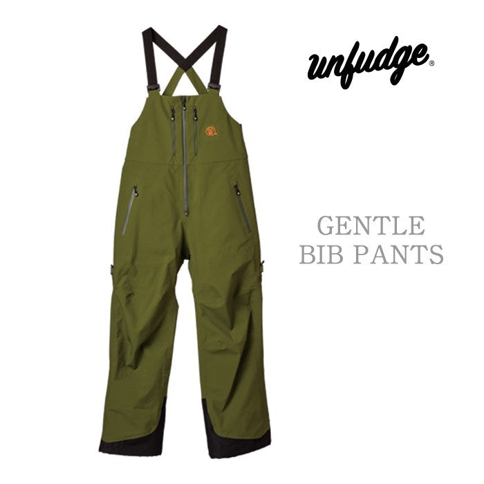 早期予約受付中 unfudge snow wear GENTLE BIB PANTS 24-25 スノーボード ウェア アンファッジ カービング グラトリ ラントリ バックカントリー パウダー メンズ レディース ユニセックス